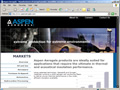 web design MA for Aspen Aerogels